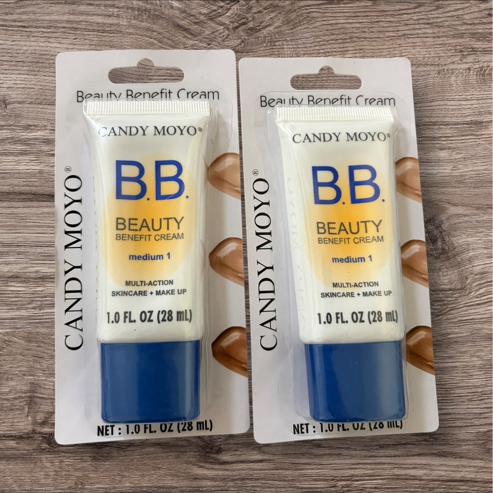 Lot Of 2 Candy Moyo B.B Cream Medium Multi-Action Skincare Plus Makeup